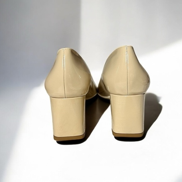 🌻NEW Ron White Lizbeth Bone Color Patent Leather Waterproof Italian Heel size 10 - Picture 3 of 12